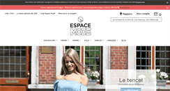 Desktop Screenshot of espacemode.be