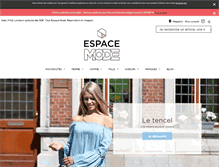 Tablet Screenshot of espacemode.be